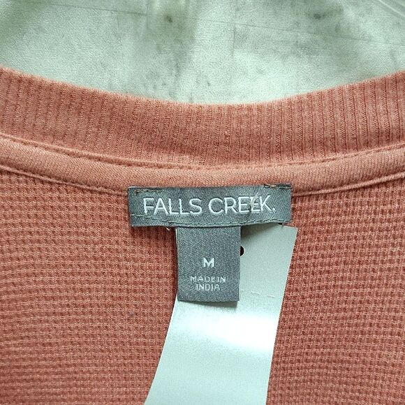 Falls Creek Pink Boxy 3/4 Sleeve Blouse - Picture 2 of 3